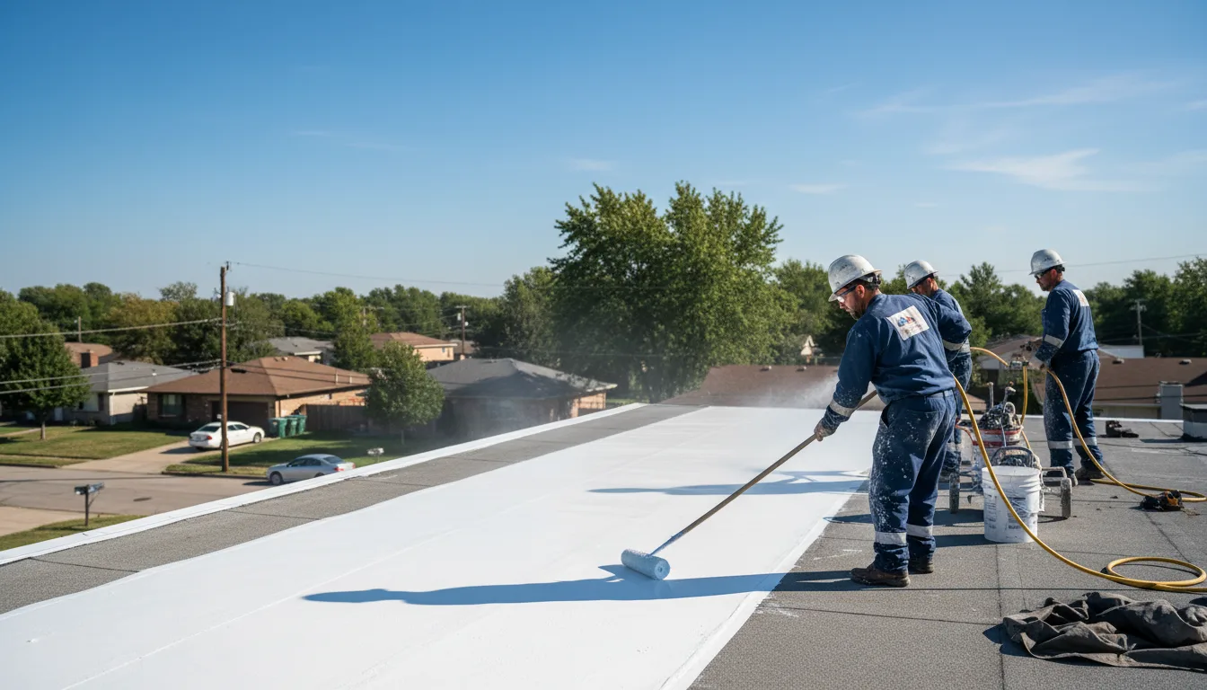 Commercial roof coating in Saltsburg, PA near me